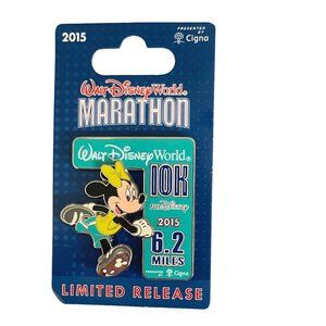Walt Disney World Marathon Weekend 2015 Run Disney Minnie Mouse 10K Miles Pin